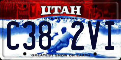 UT license plate C382VI