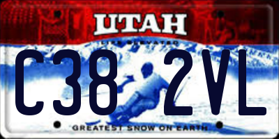 UT license plate C382VL