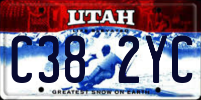 UT license plate C382YC