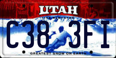 UT license plate C383FI