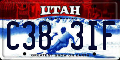 UT license plate C383IF