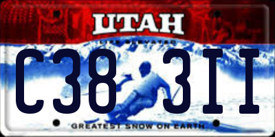 UT license plate C383II