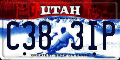 UT license plate C383IP