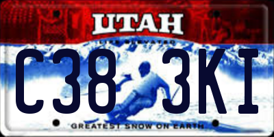 UT license plate C383KI