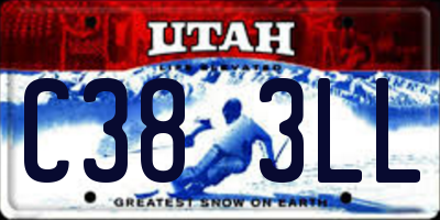 UT license plate C383LL