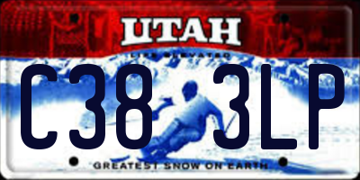 UT license plate C383LP
