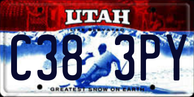 UT license plate C383PY