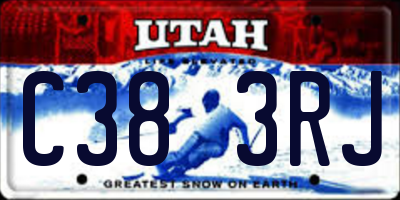 UT license plate C383RJ