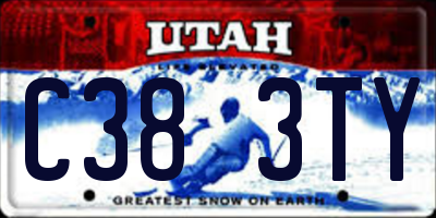 UT license plate C383TY