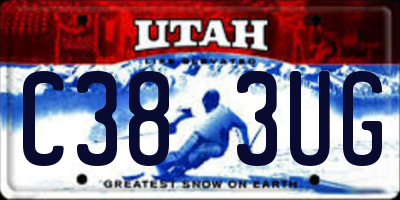 UT license plate C383UG