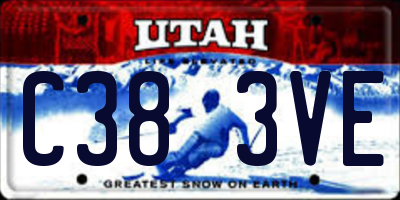 UT license plate C383VE
