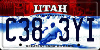 UT license plate C383YI