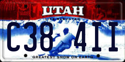 UT license plate C384II