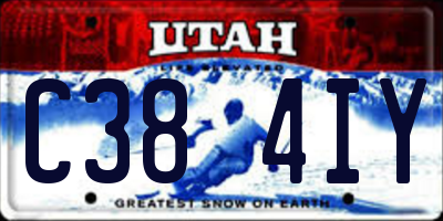 UT license plate C384IY