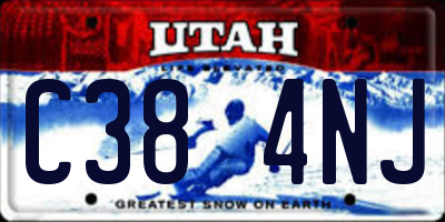 UT license plate C384NJ