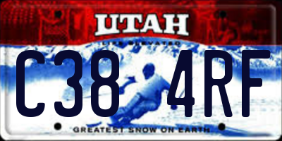 UT license plate C384RF
