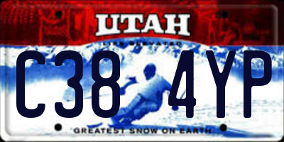 UT license plate C384YP