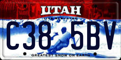 UT license plate C385BV