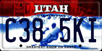 UT license plate C385KI