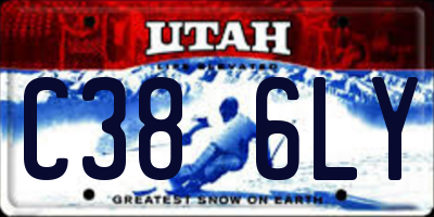 UT license plate C386LY