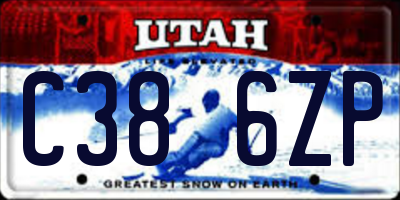 UT license plate C386ZP
