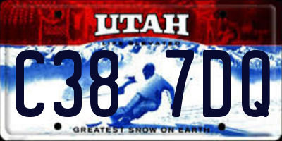 UT license plate C387DQ