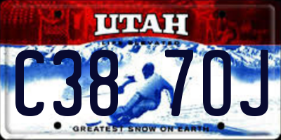 UT license plate C387OJ