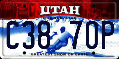 UT license plate C387OP