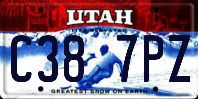 UT license plate C387PZ