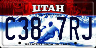 UT license plate C387RJ