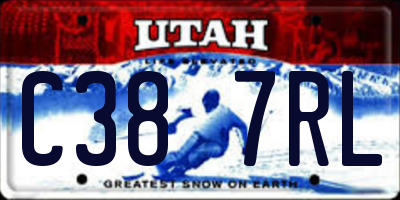 UT license plate C387RL