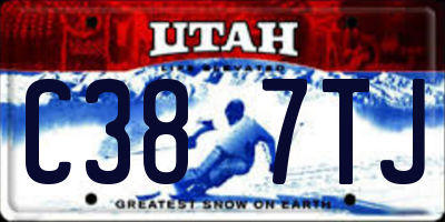 UT license plate C387TJ