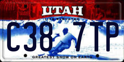 UT license plate C387TP