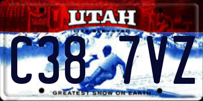 UT license plate C387VZ