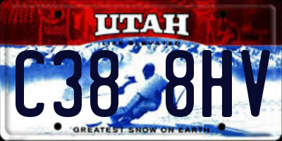 UT license plate C388HV