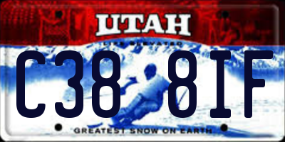 UT license plate C388IF