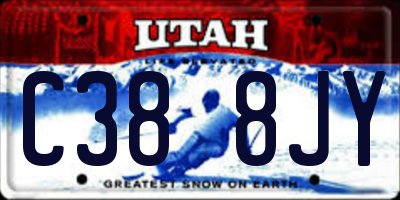 UT license plate C388JY