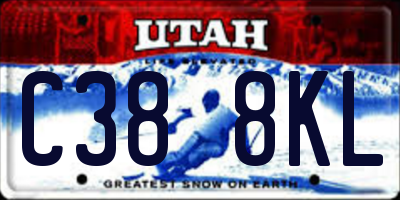 UT license plate C388KL