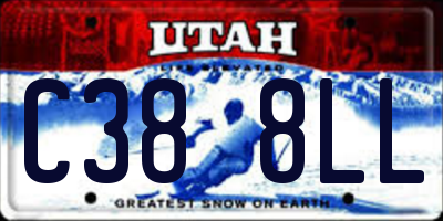 UT license plate C388LL