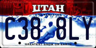 UT license plate C388LY
