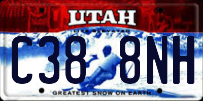 UT license plate C388NH