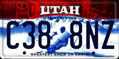 UT license plate C388NZ