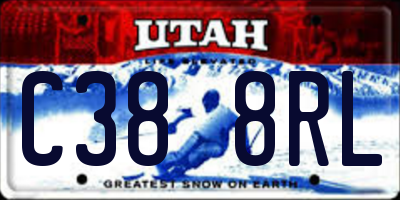 UT license plate C388RL