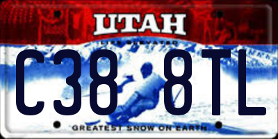 UT license plate C388TL