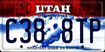 UT license plate C388TP