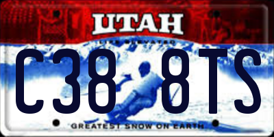 UT license plate C388TS