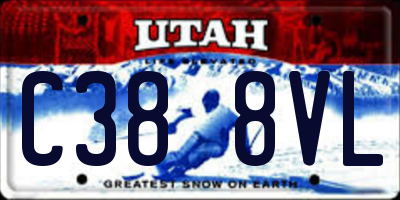 UT license plate C388VL