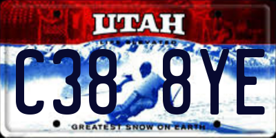 UT license plate C388YE