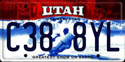 UT license plate C388YL