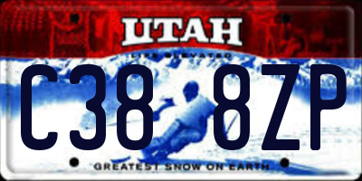 UT license plate C388ZP